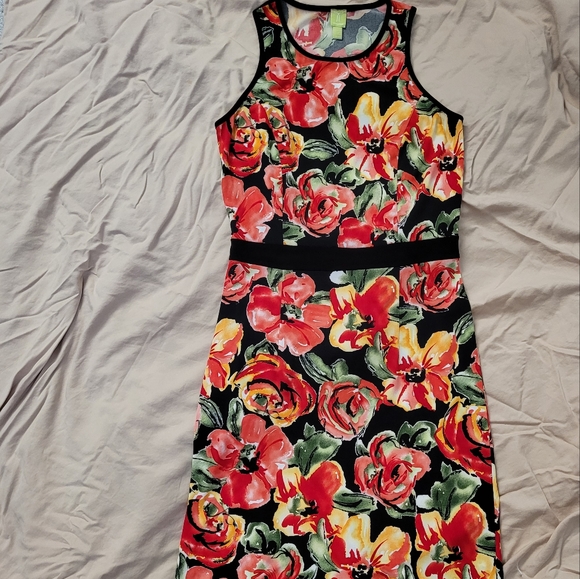 Xs - Tristan - Bodycon sleveless floral dress - Picture 7 of 11